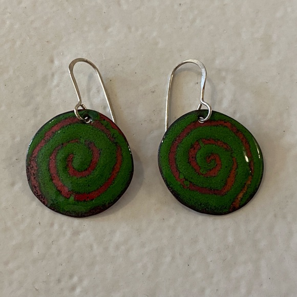Fun Enameled Earrings - Picture 6 of 6